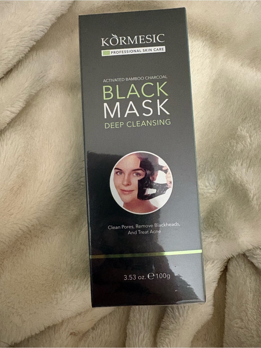 Hallmark Black Mask with Lime-Green Accents